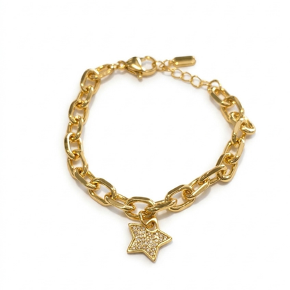 Bileklik Yıldız Charm Detaylı