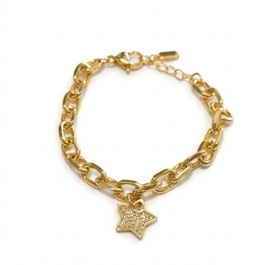 Bileklik Yıldız Charm Detaylı