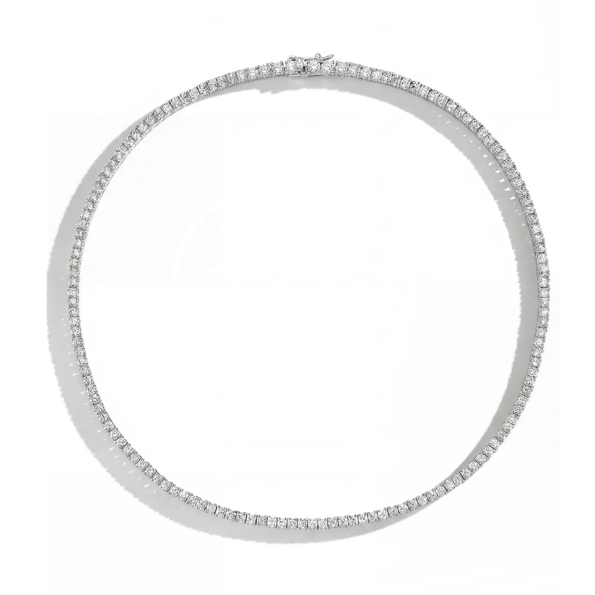 Pırlanta İşçiliği 3 mm Kolye 42 cm