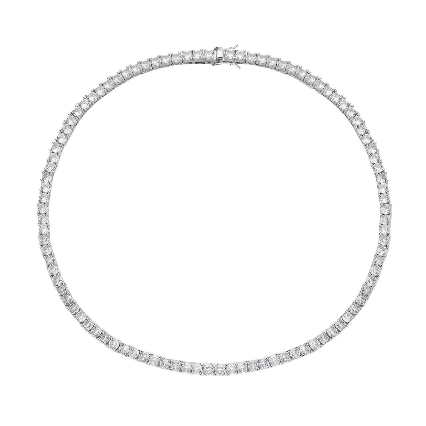 Pırlanta İşçiliği  4 mm Kolye  45 cm