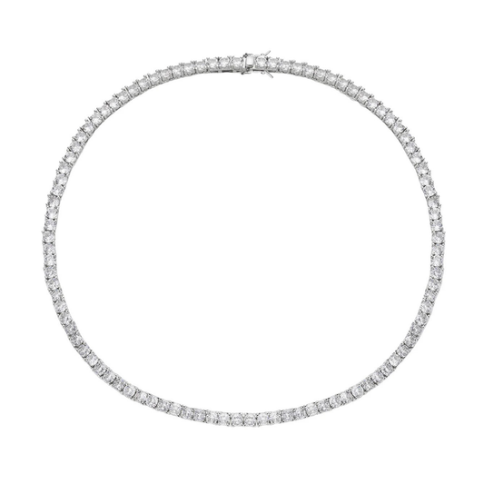 Pırlanta İşçiliği  4 mm Kolye  45 cm