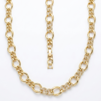 Kuyumcu Model Gurmet Set  14 K Renk Ayarlanabilir Parçalı