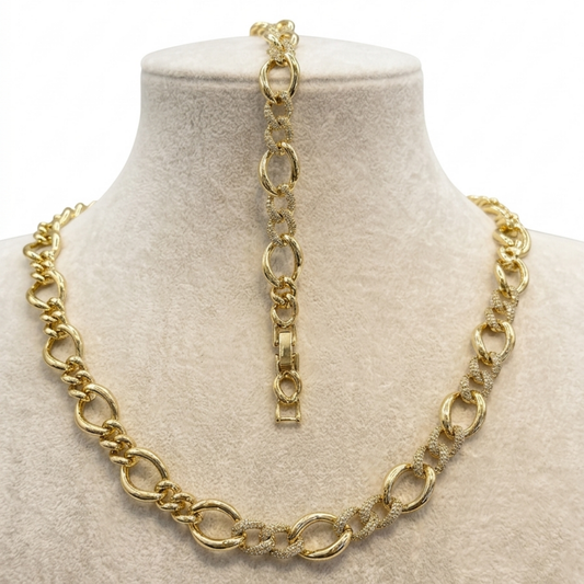 Kuyumcu Model Gurmet Set  14 K Renk Ayarlanabilir Parçalı