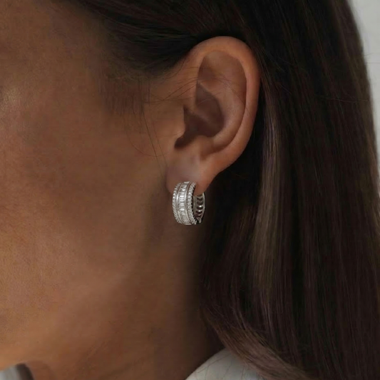 Taşlı Küpe — 14 ayar altın görünümlü küpe | Ferlin Jewelry
