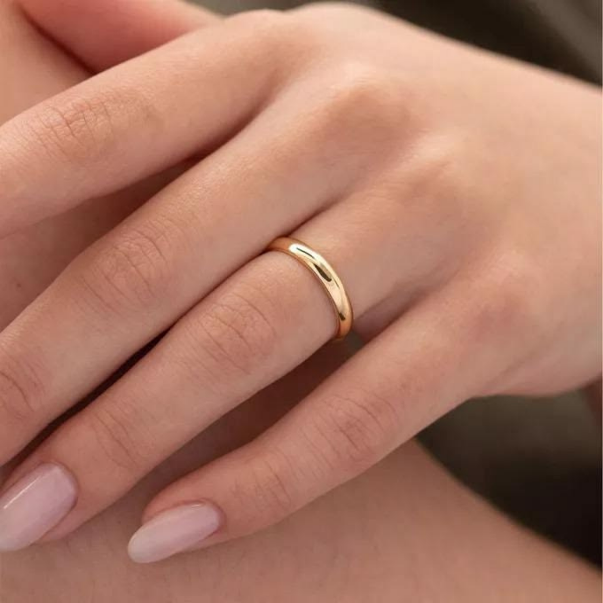 Kuyum Model Düz 14K Renk Alyans Yüzük