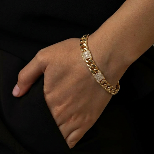 VIP Bileklik — Model B23A — 14 ayar altın görünümlü bileklik | Ferlin Jewelry