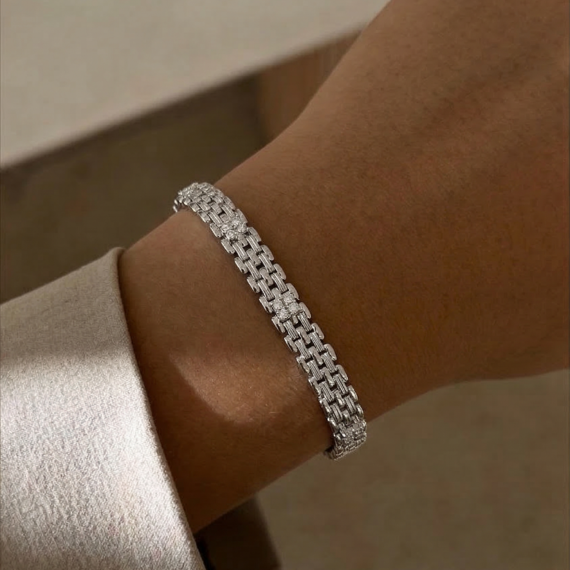 Çelik  VIP Bileklik — 14 ayar altın görünümlü bileklik | Ferlin Jewelry