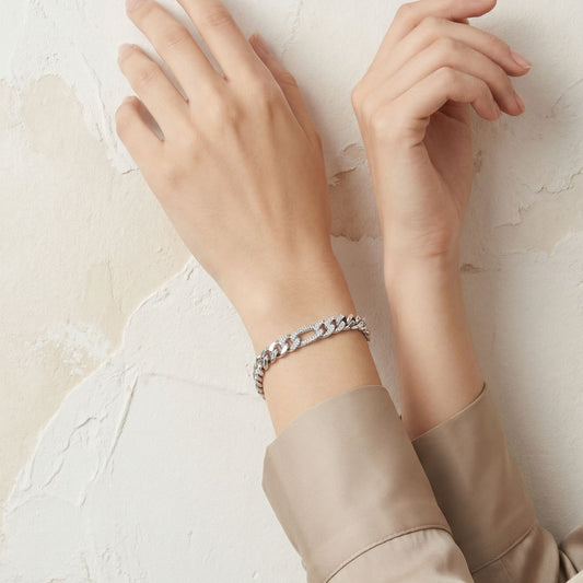 Çelik VIP Bileklik — 14 ayar altın görünümlü bileklik | Ferlin Jewelry