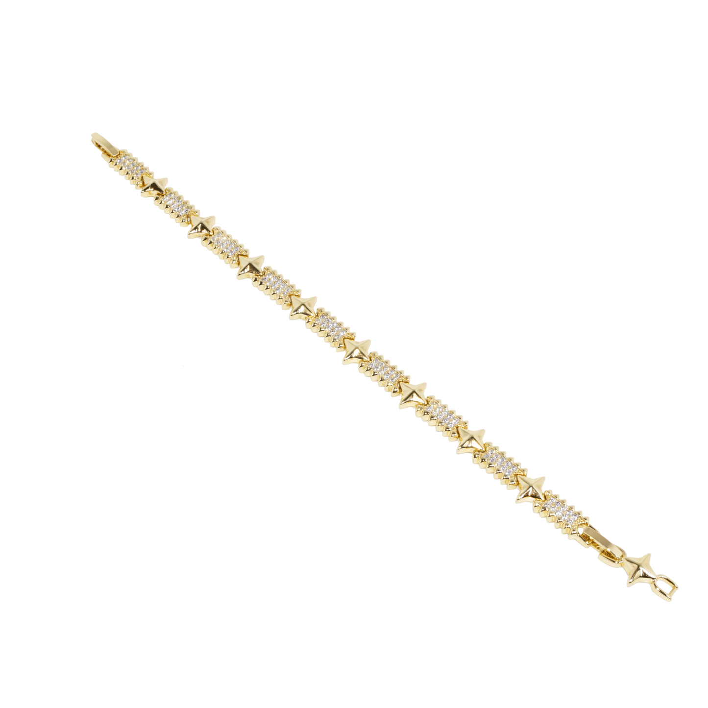 Yıldız Detaylı Bileklik — 14 ayar altın görünümlü bileklik | Ferlin Jewelry