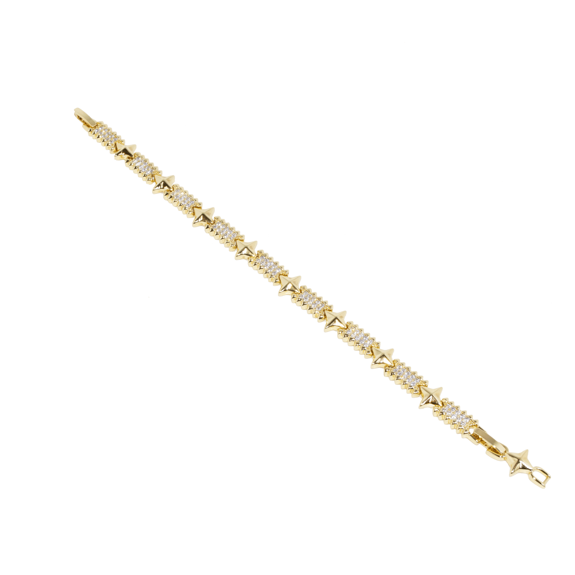Yıldız Detaylı Bileklik — 14 ayar altın görünümlü bileklik | Ferlin Jewelry