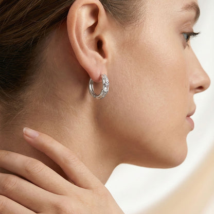 Taşlı Mini Küpe — 14 ayar altın görünümlü küpe | Ferlin Jewelry