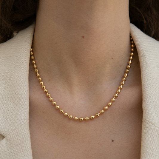 Marvella Kolye VIP 60 Cm — 14 ayar altın görünümlü kolye | Ferlin Jewelry