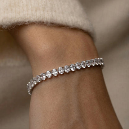 Oval Su Yolu VIP Bileklik — 14 ayar altın görünümlü bileklik | Ferlin Jewelry